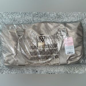 Paris Hilton Beige Travel Duffel Bag